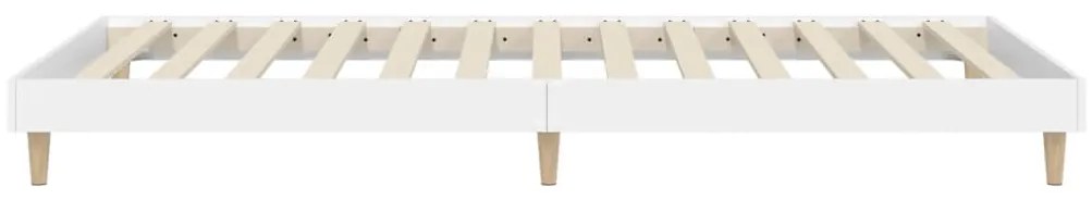 Estrutura de cama 75x190 cm derivados de madeira branco