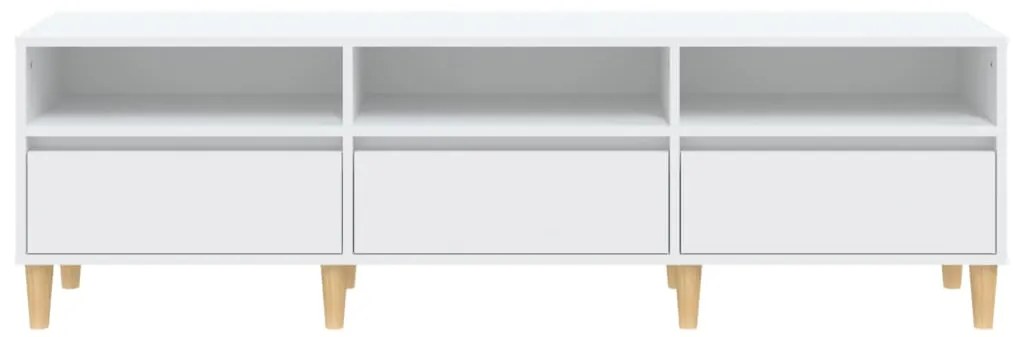 Móvel de TV 150x30x44,5 cm derivados de madeira branco