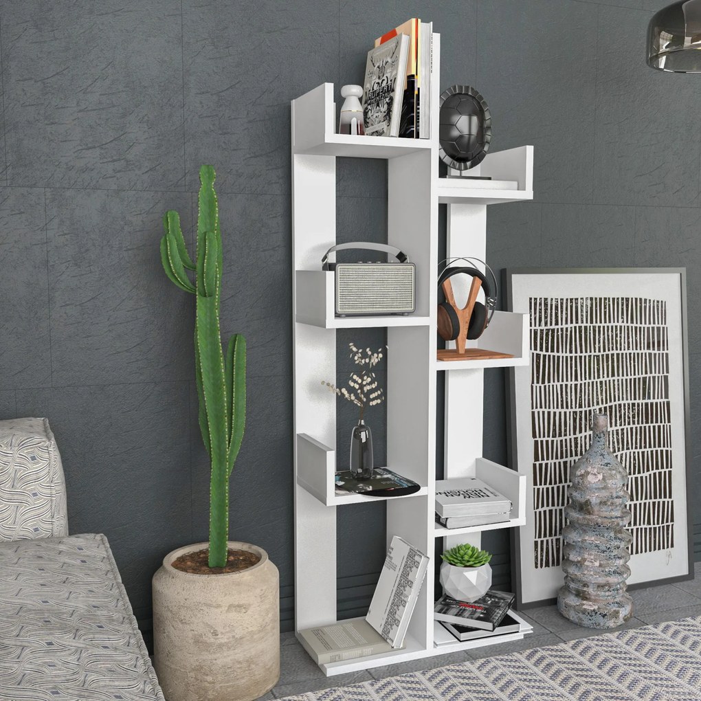 Estante Luisa – Branco – 50 cm x 22 cm x 137 cm