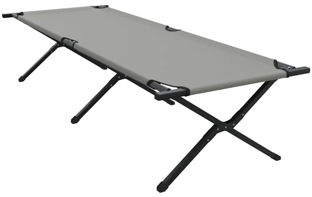 Cama Solar Dobrável com Bolsa Cinza 600D, Tecido Oxford