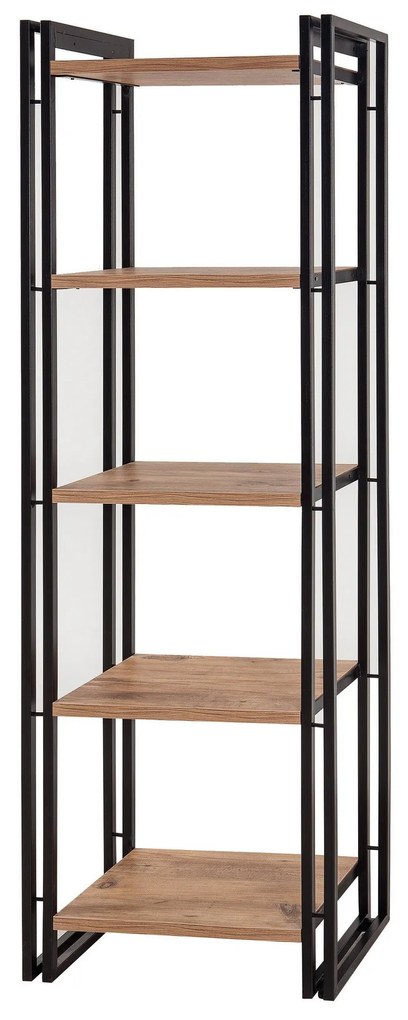 Estante Cosmo – Pinheiro Atlântico Preto – 60x180x35 cm