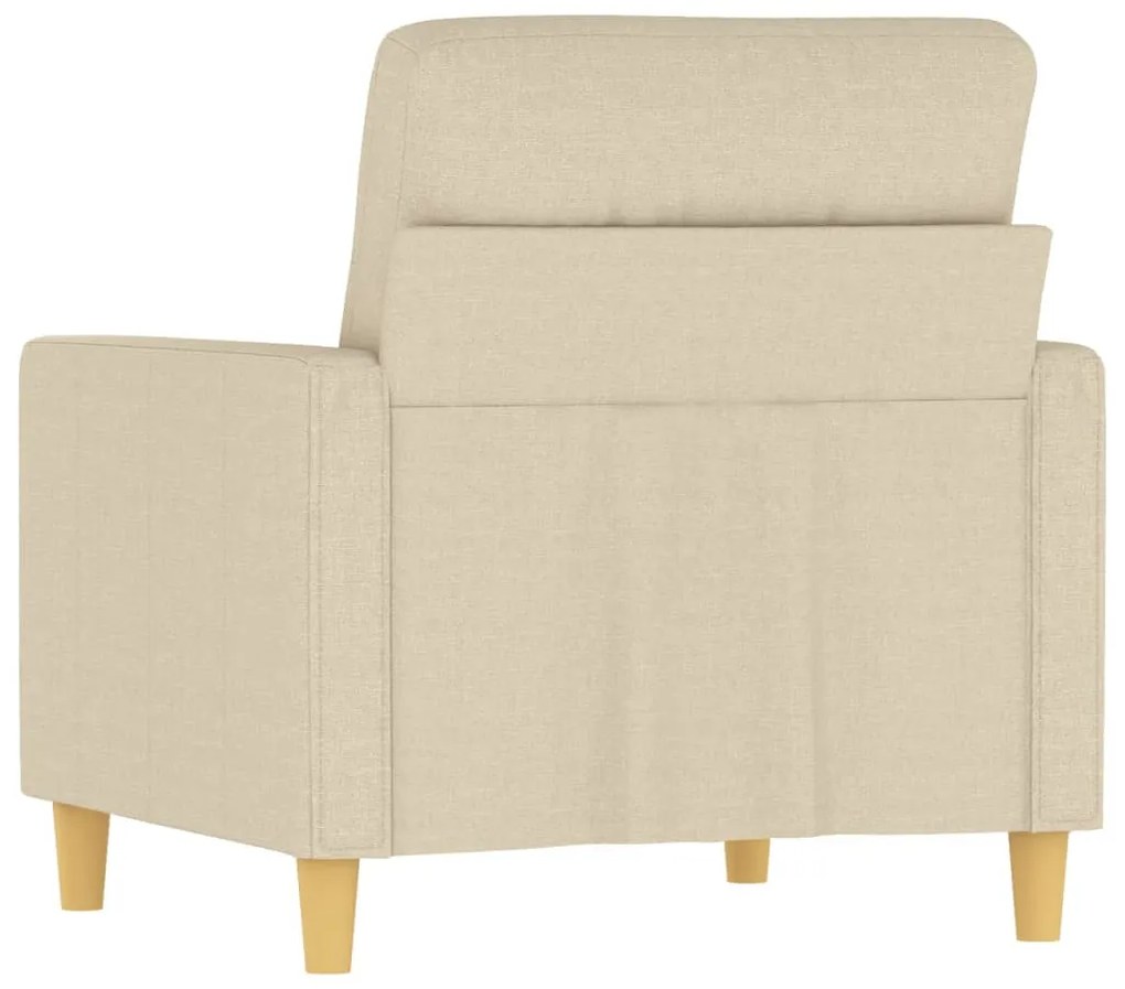 Poltrona 60 cm tecido cor creme