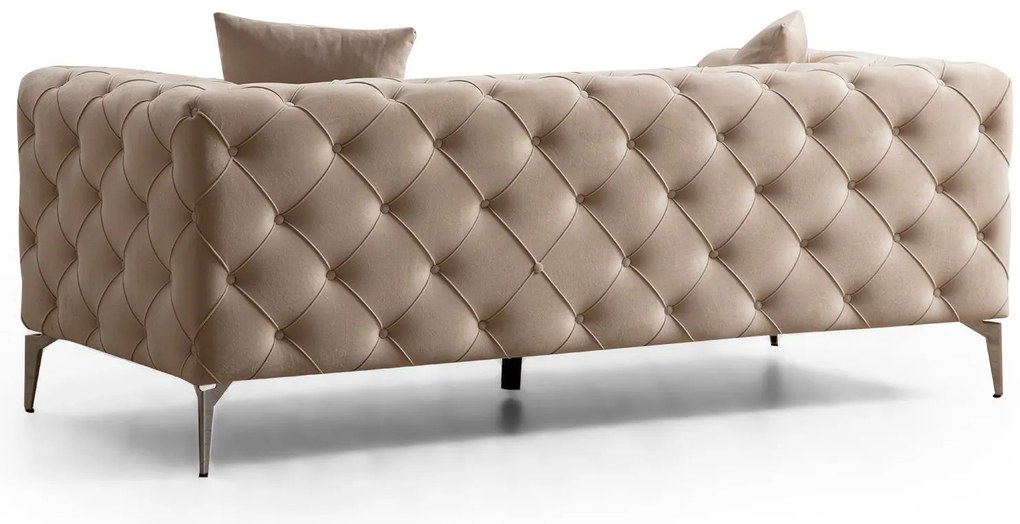 Sofá de 2 Lugares Como – Ecru – 197 cm x 73 cm x 90 cm