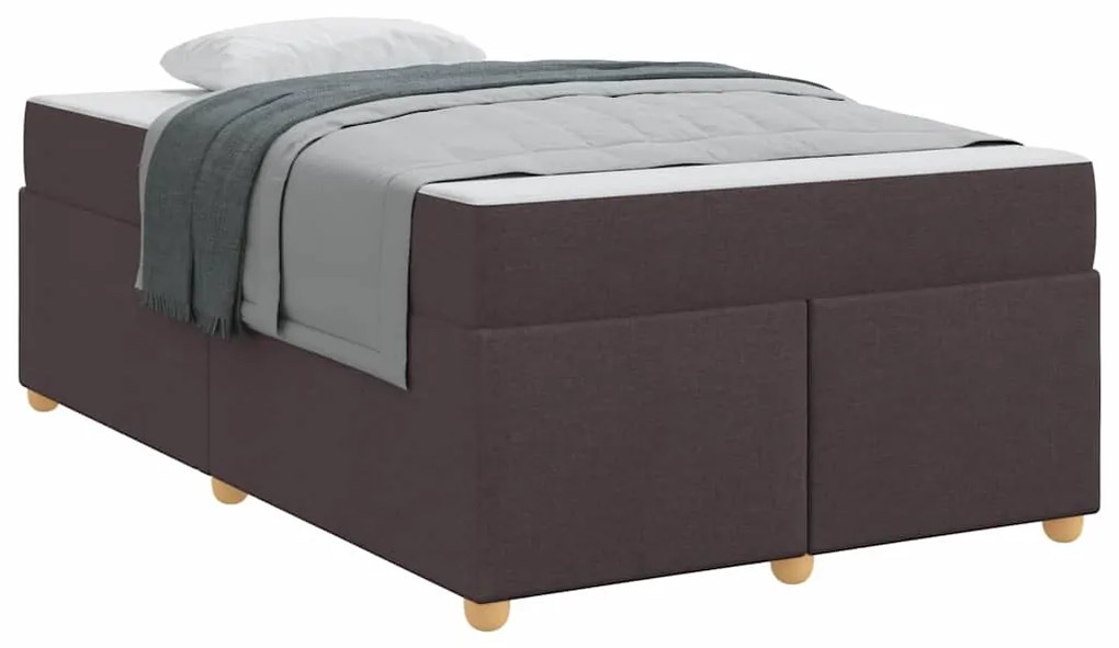 Estrutura de cama com colchão Castanho escuro 120 x 200 cm