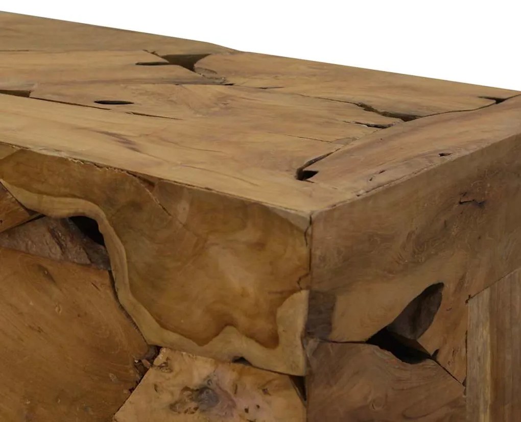 Mesa de centro 90x50x30 cm teca genuína castanho