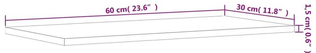 Prateleiras estante 4pcs 60x30x1,5cm contraplacado cor carvalho