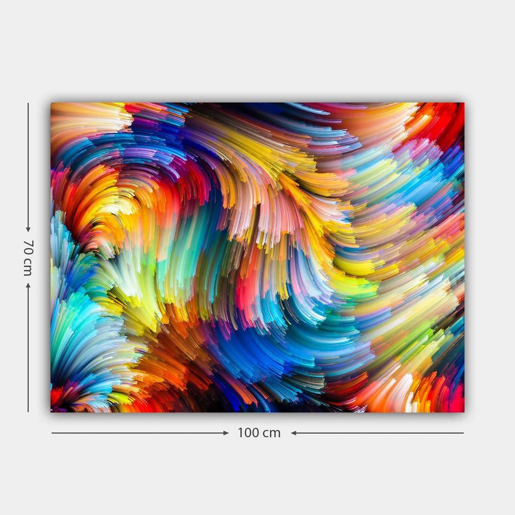 **** Pintura Decorativa em Tela 262592861_70100 – Multicolor – 70 x 10