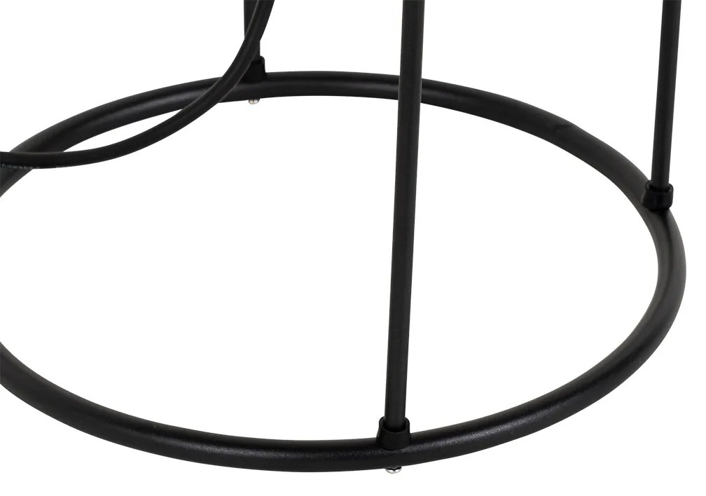 Candeeiro de pé exterior design preto - Jannie