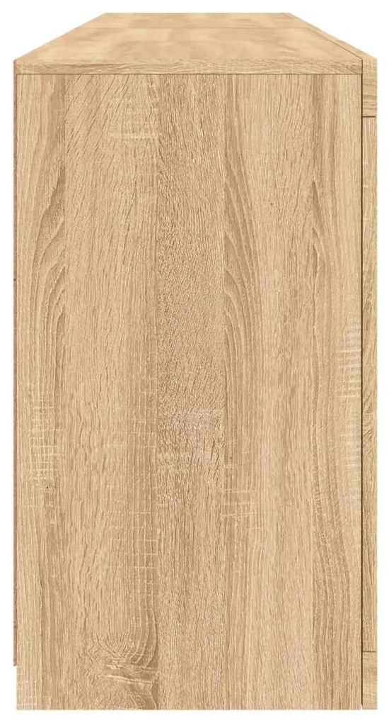 Aparador com luzes LED 164x37x67 cm carvalho sonoma