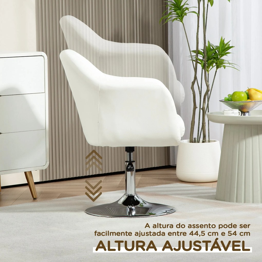 Cadeira Giratória de Escritório "Arden" com Encosto Envolvente – 60x60