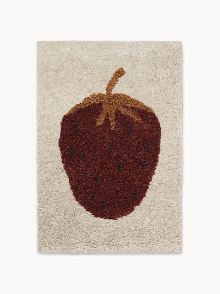 Tapete em lã tufado à mão para crianças Fruiticana