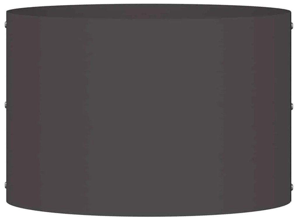Plantadeira de Metal Preta Preto Metal 30 x 30 x 20 cm