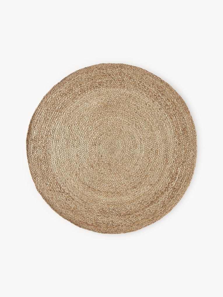 Tapete redondo em juta artesanal Sharmila