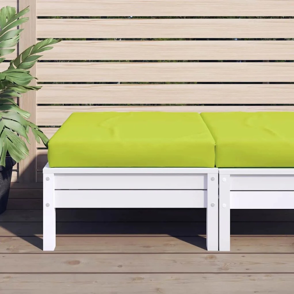 vidaXL Almofadão p/ móveis de paletes 60x60x9,5cm oxford verde-brilhante