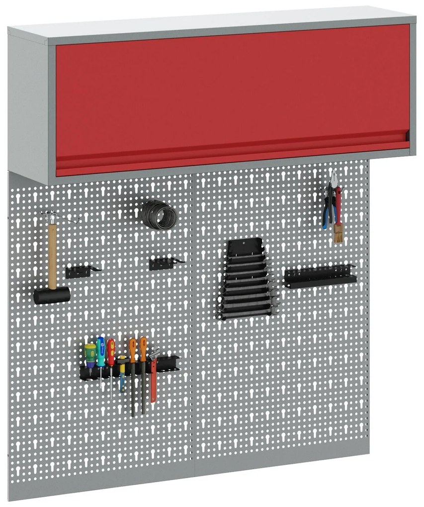 Conjunto de Armário de Ferramentas e Painel de Ferramentas VidaXL com