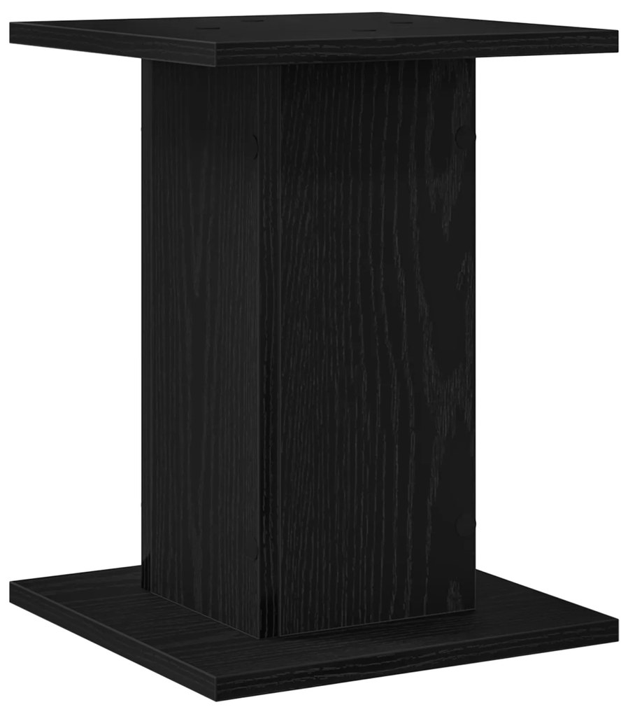 Suporte para Plantas vidaXL 2 pcs Preto Carvalho 30x30x40 cm Madeira d