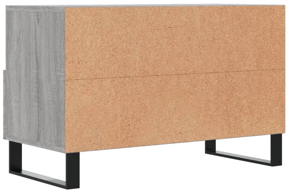 Móvel de TV 80x36x50 cm derivados de madeira cinzento sonoma