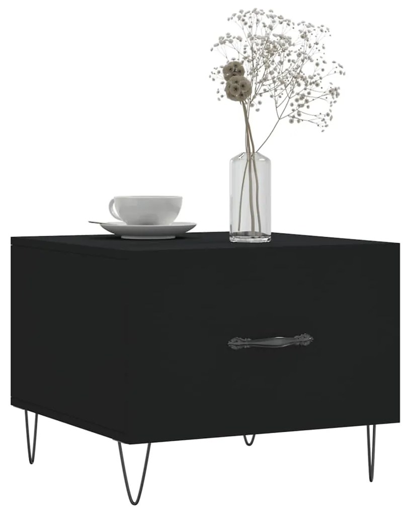 Mesa de centro 50x50x40 cm derivados de madeira preto