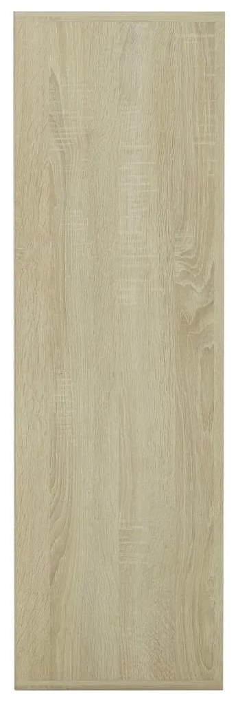 Estante 98x29x97,5cm derivados madeira branco e carvalho sonoma