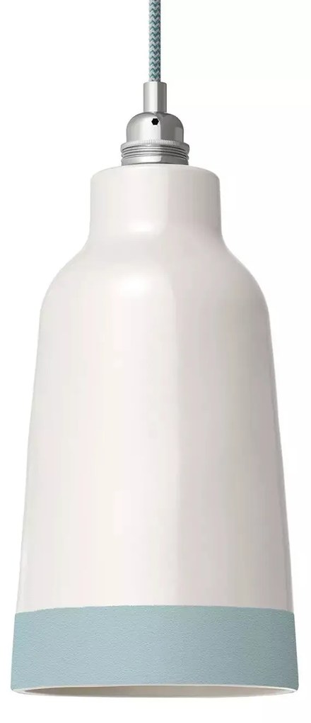 Abajur Bottiglia em cerâmica bicolor, coleção Materia