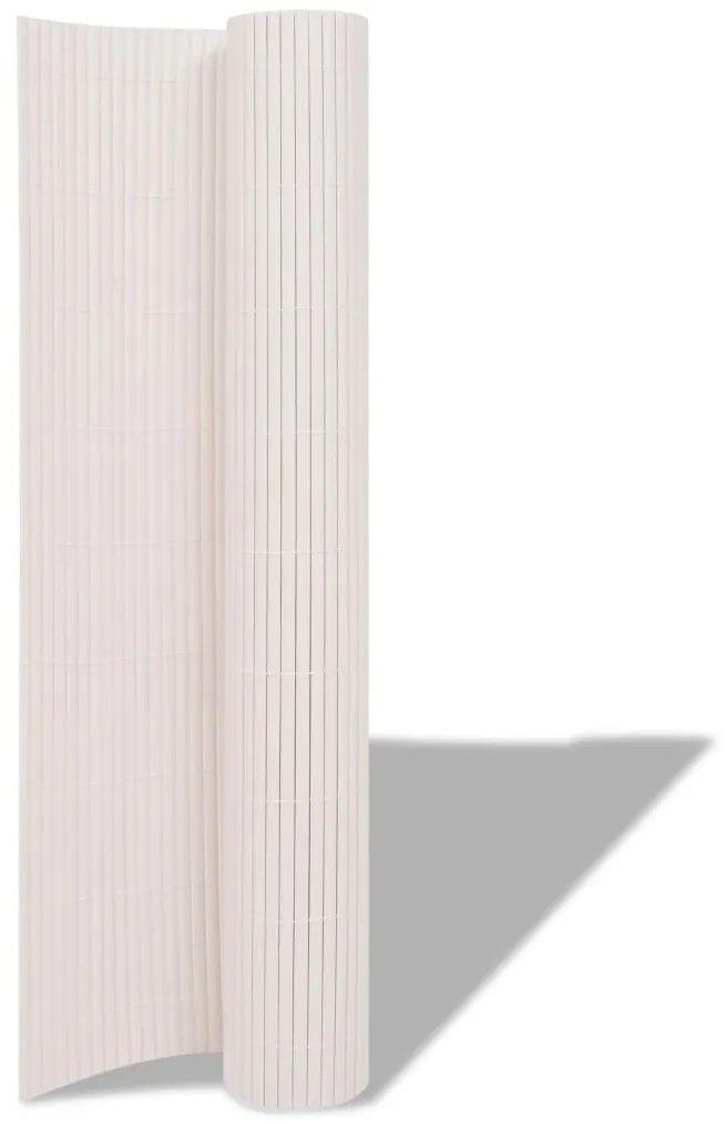 Cerca de jardim dupla face 90x300 cm branco