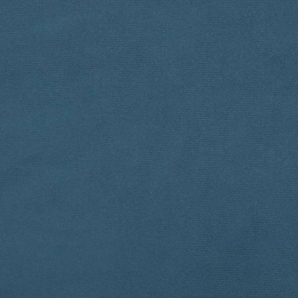 Estrutura de cama sem colchão 90x200 cm veludo azul-escuro