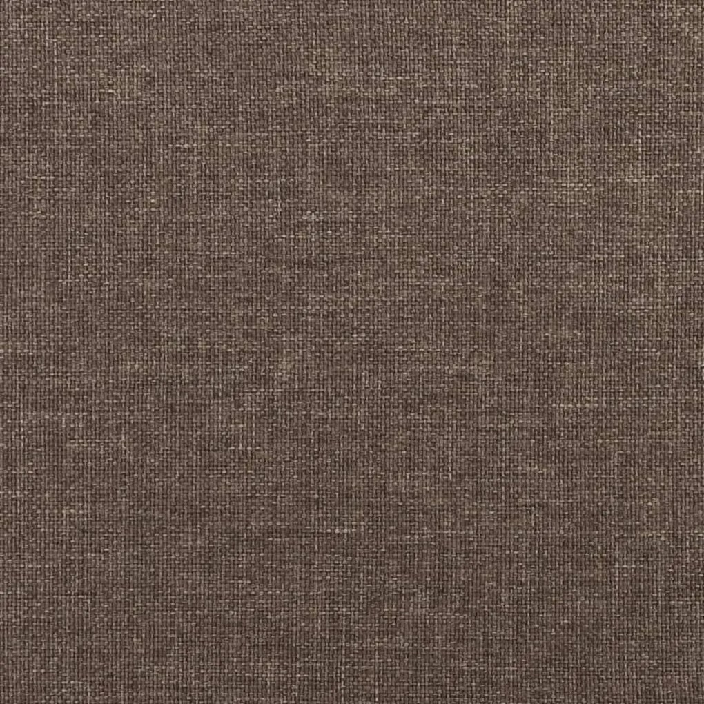 Apoio de pés 45x29,5x35 cm tecido cinzento-acastanhado