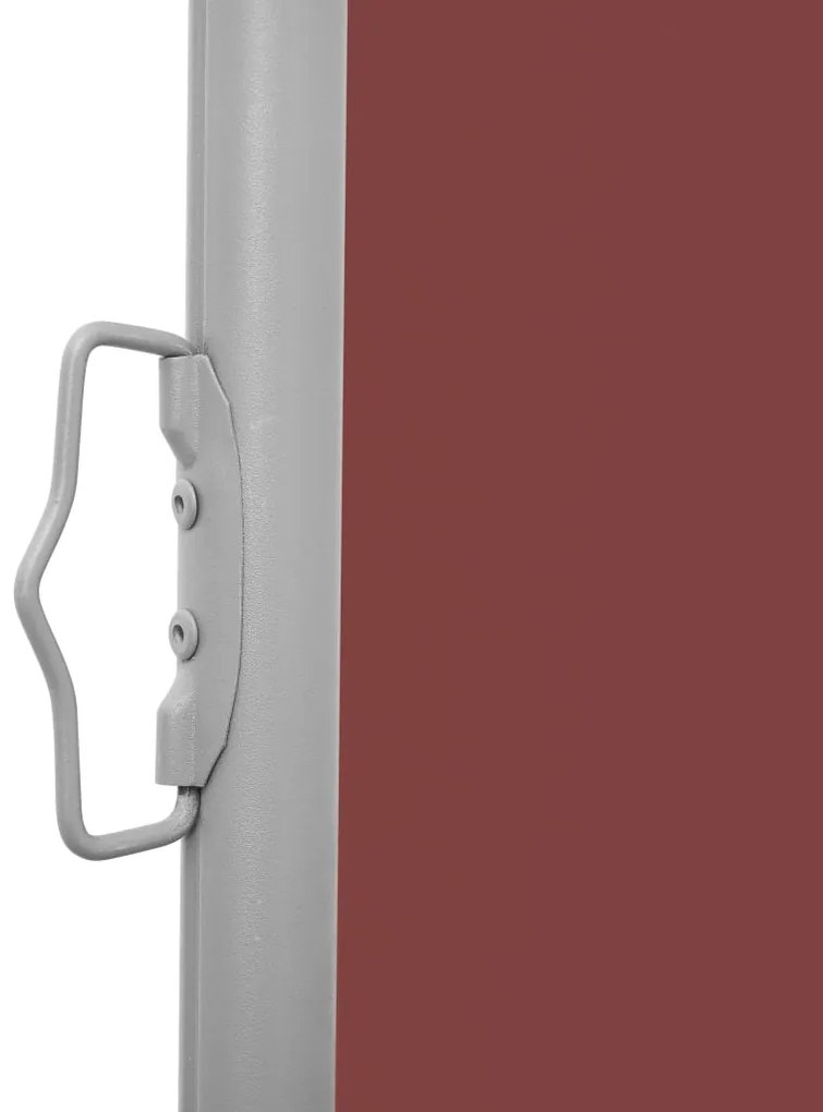 Toldo lateral retrátil 100x600 cm castanho