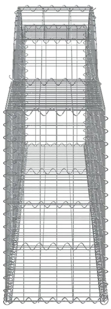 Cestos gabião arqueados 12pcs 300x30x60/80 cm ferro galvanizado