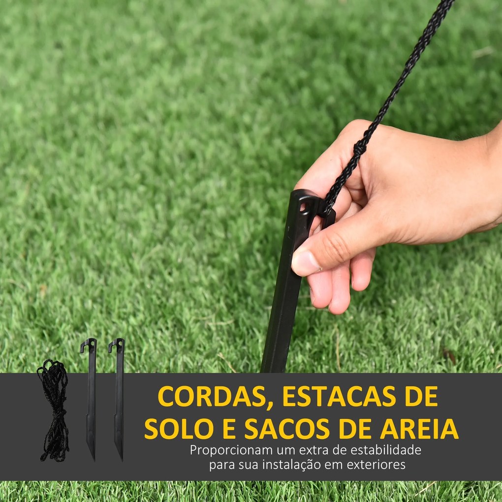 Árvore de Natal Inflável 185cm com Luzes LED Pai Natal e Boneco de Nev