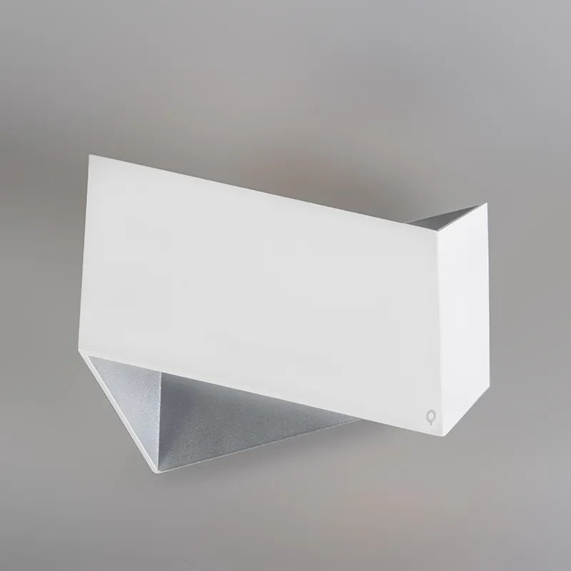 Conjunto de 2 Apliques de Parede Design Branco - Fold Design,Moderno