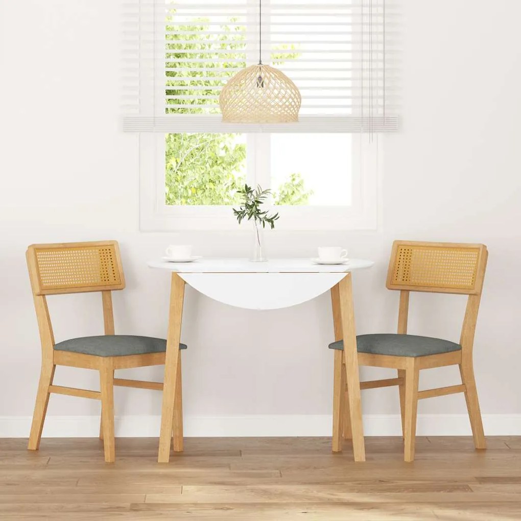 Cadeiras de jantar com almofadões 2 pcs madeira maciça