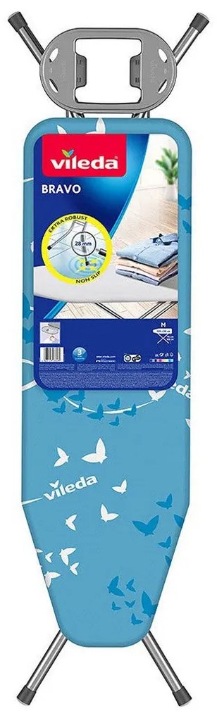 Tábua de Engomar Vileda Bravo Azul Aço (120 x 38 cm)