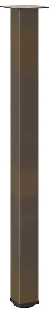 Pés para mesa de bar 4 peças aço natural 110-112 cm aço