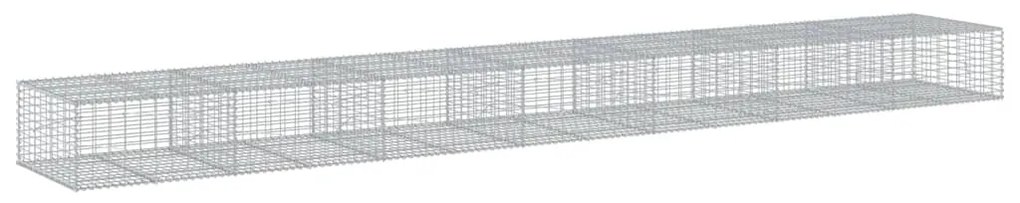 Cesto gabião com cobertura 700x100x50 cm ferro galvanizado