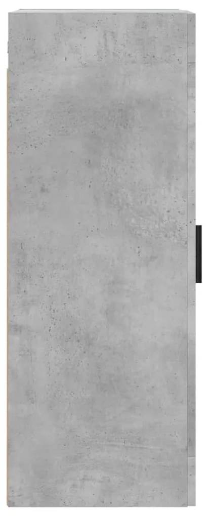 Armário de parede 34,5x34x90 cm derivados madeira cinza cimento