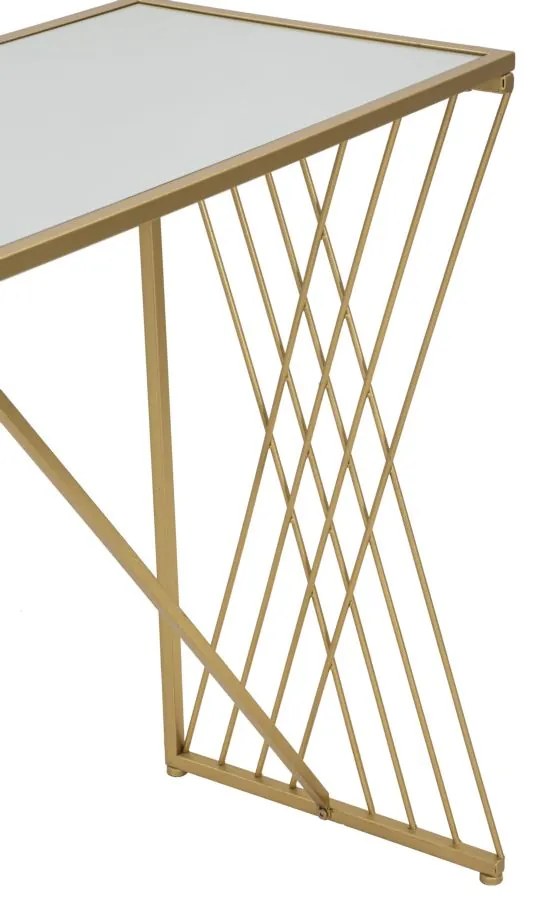 MESA DE CONSOLA 120X40X80 CM DOURADO