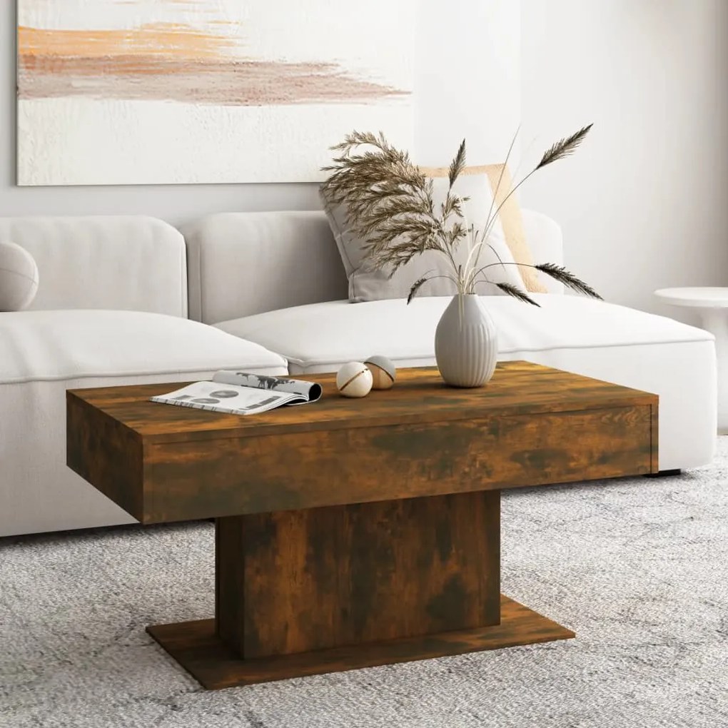 Mesa de centro 96x50x45 cm derivados de madeira carvalho fumado