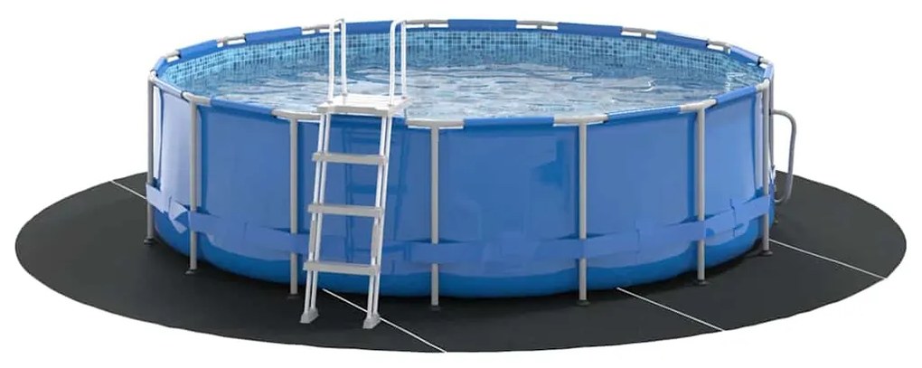 Lona de Fundo para Piscina Preta Ø 500 cm - Tecido não tecido em forma