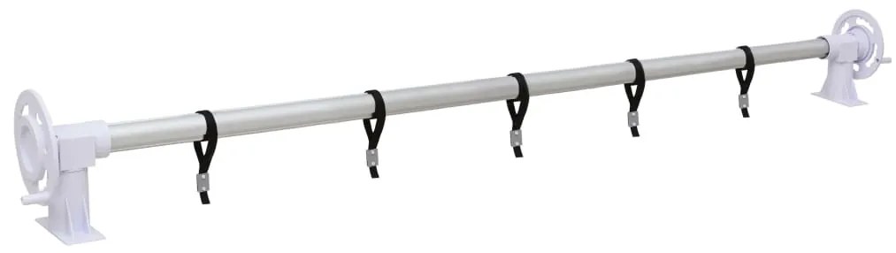 Enrolador para cobertura de piscina com base de plástico