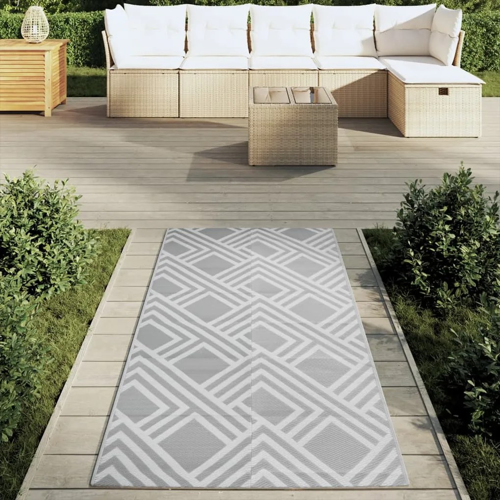 Tapete de exterior 80x150 cm ARAKIL PP cinzento