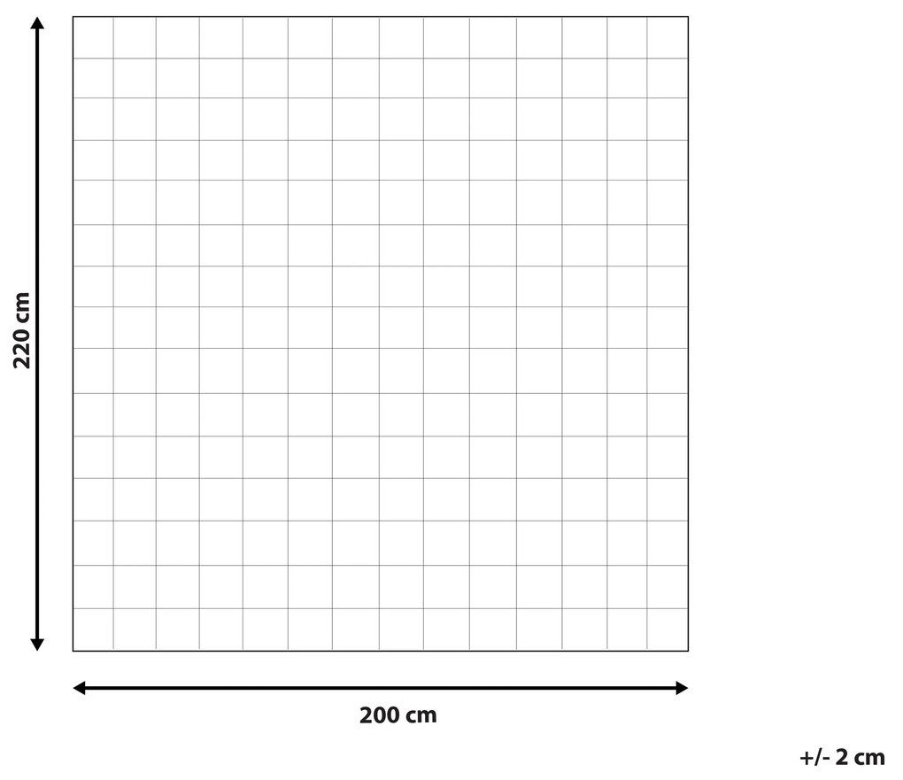 Edredão de poliéster 4 estações 200 x 220 cm KORAB Beliani