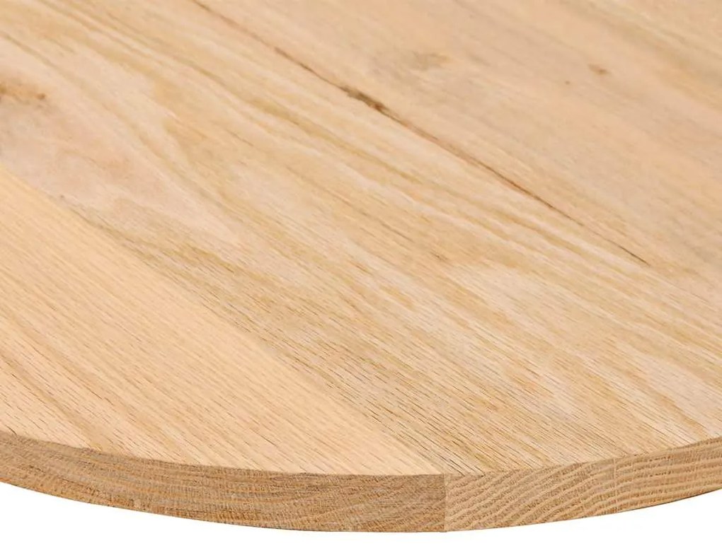 Tampo de mesa 100x50x2 cm madeira de carvalho maciça oval