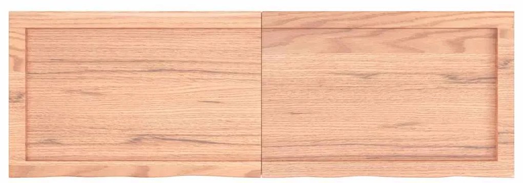 Prateleira de parede 120x40x(2-4) cm carvalho tratado castanho
