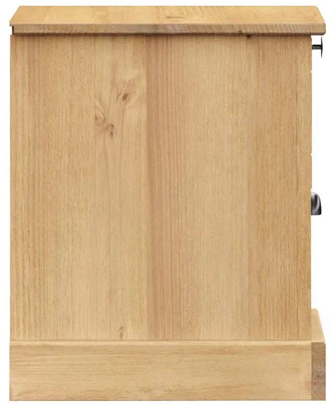 Mesa de cabeceira VIGO 42x35x42 cm madeira de pinho maciça