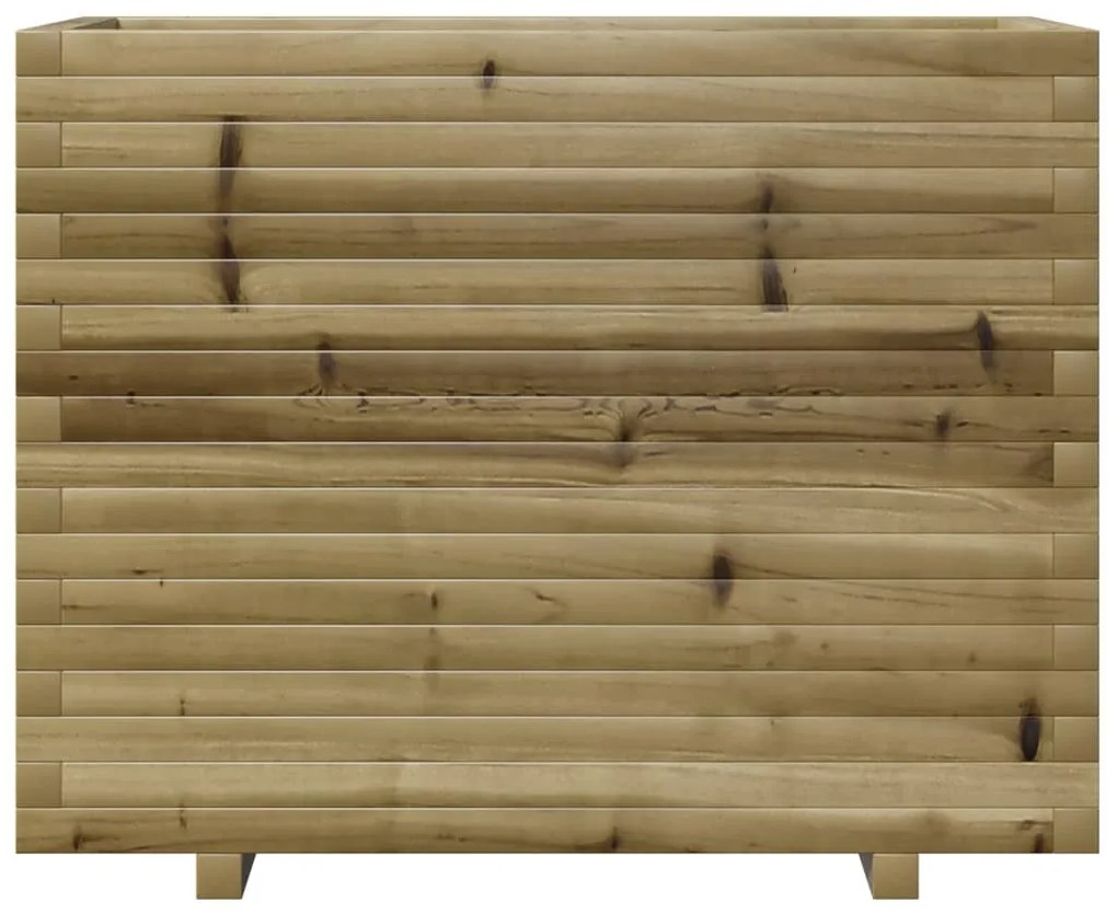 Vaso/floreira de jardim 90x40x72,5 cm madeira pinho impregnada