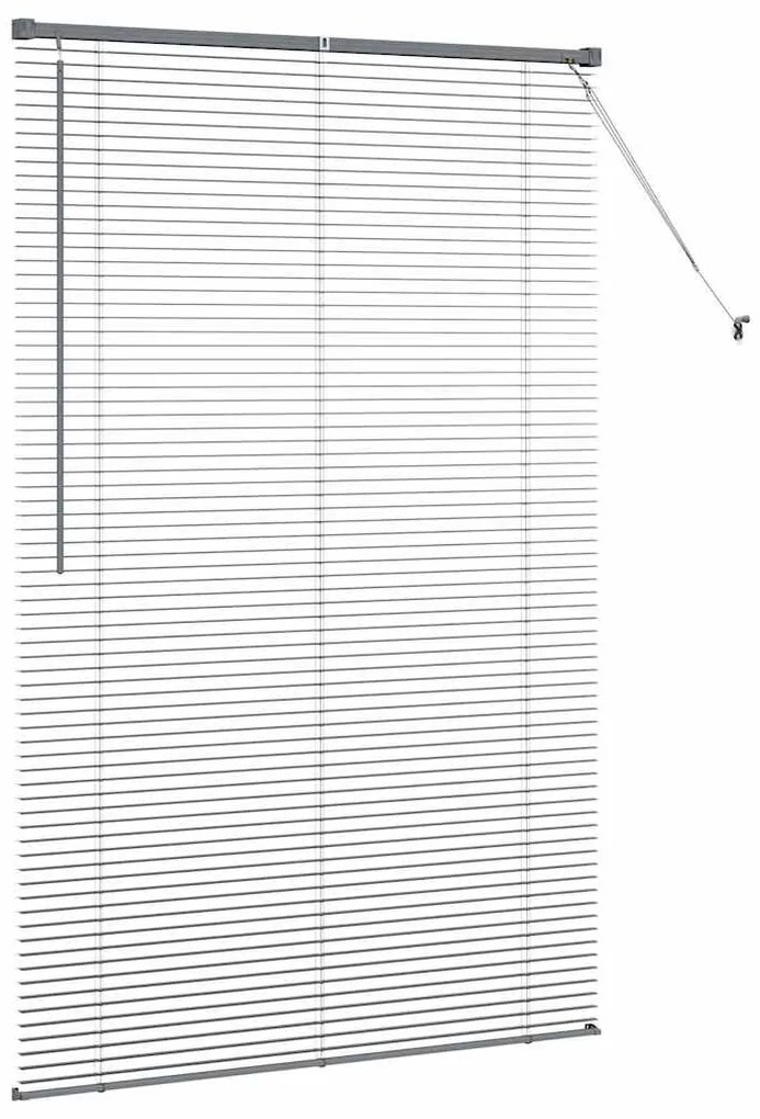 Persiana de Janela Cinzento-escuro 120 x 175 cm Alumínio