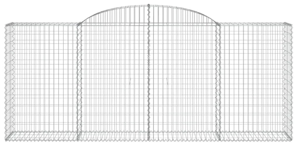 Cestos gabião arqueados 5pcs 300x50x120/140cm ferro galvanizado
