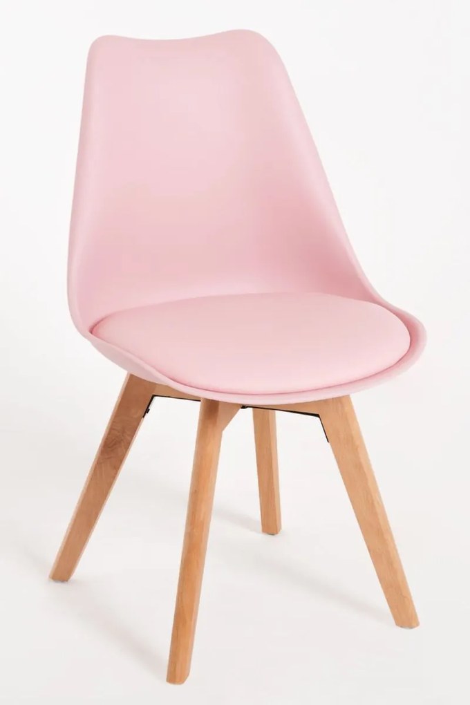 Pack 4 Cadeiras Synk Basic - Rosa