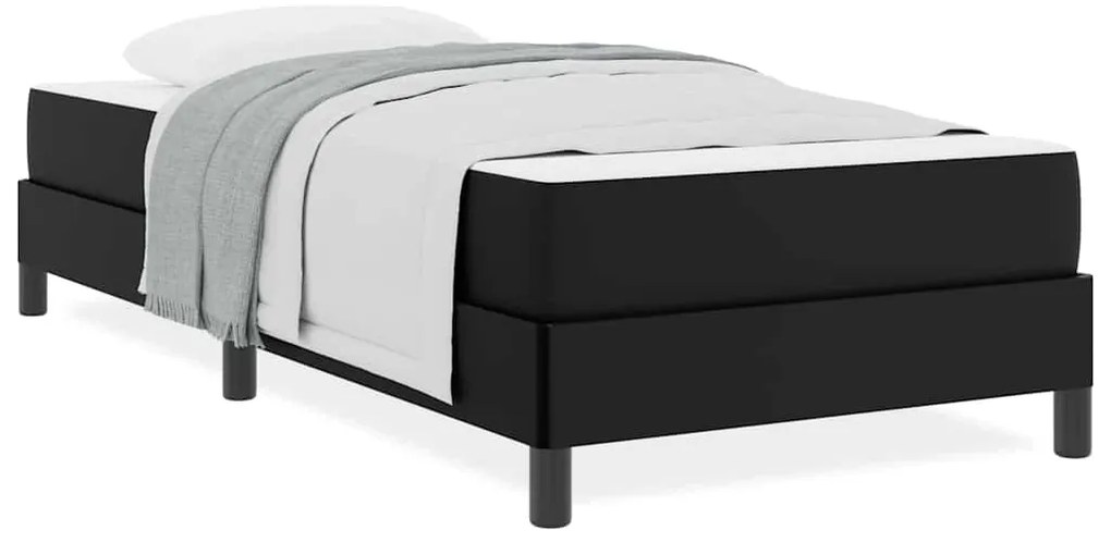 Cama Outros Preto 100 x 200 cm Couro sintético